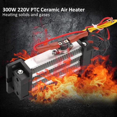 Miniatura 6 de Calentador de espacio de cerámica con termostato, calentador de calefacción interior eléctrico de 300 W para oficina en casa