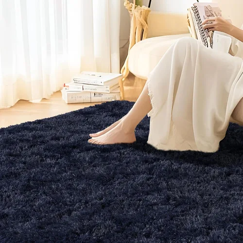 Miniatura 31 de Alfombras de área de 8x10 para sala de estar, alfombra shaggy grande ultra suave y esponjosa para dormitorio, alfombras de felpa mullida Blanco crema
