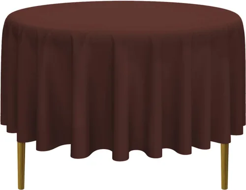 Miniatura 12 de Lann's Linens - 10 manteles redondos de tela de poliéster para bodas/banquetes/restaurantes (varios colores y tamaños)