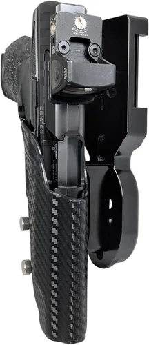 Miniatura 11 de Funda de competición profesional resistente para marco de polímero Walther PPQ Q5, PPQ M2 de 5 pulgadas Rojo / fibra de carbono