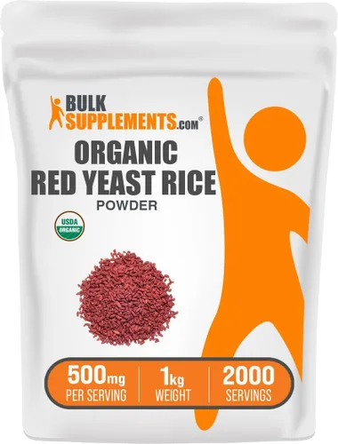 Miniatura 6 de BulkSupplements. com Polvo de arroz orgánico de levadura roja, suplemento de arroz de levadura roja, para la salud del corazón, apto para veganos