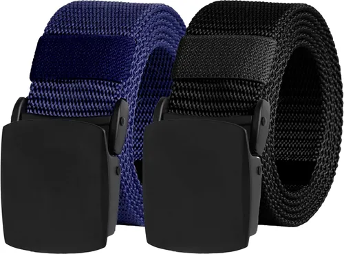 Miniatura 15 de UNGGJKB Men's Tactical Belt, Nylon Casual Elastic Belt, Work Belt That Can Be Cut And Adjusted