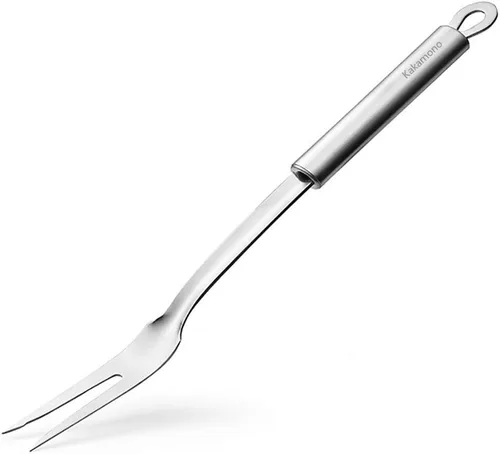 Tenedor de tallado, tenedor de carne, tenedor de cocina de 12 pulgadas, tenedor de barbacoa de acero inoxidable, tenedores de cocina largos de metal