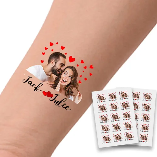 Miniatura 31 de Tatuajes temporales personalizados para fiestas, tatuajes divertidos de cerveza, regalo de cumpleaños para adultos, amigas, mujeres y hombres