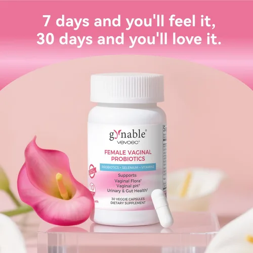 Miniatura 6 de Gynable - Probiótico vaginal para mujeres, probiótico femenino para equilibrio de pH, actualizado a 10 mil millones de UFC, probióticos para control