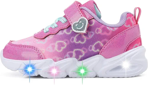 Miniatura 4 de Zapatos con luz LED para niños pequeños, ligeros, transpirables, correa ajustable para niños pequeños