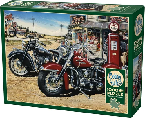 Miniatura 3 de Cobble Hill - Rompecabezas de 1000 piezas, dos para la carretera, póster de muestra incluido
