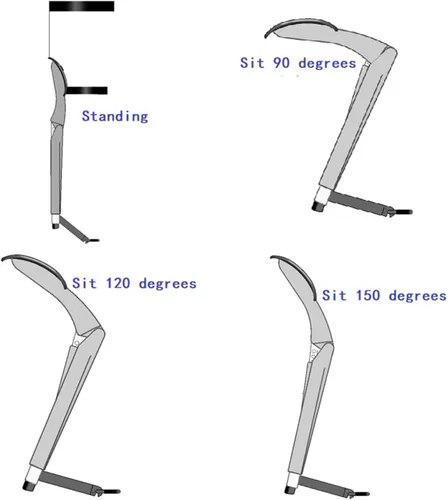 Miniatura 7 de Silla invisible ajustable sin silla, silla invisible, asiento de exoesqueleto portátil, taburete plegable para acampar en cualquier lugar, soporta