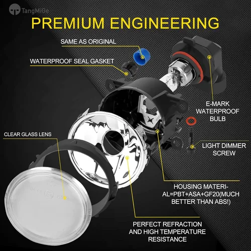 Miniatura 5 de TangMiGe Lámparas antiniebla para Nissan Honda, Ford, Acura, Subaru, Suzuki, Lincoln, Jaguar, accesorios para conducción, luz antiniebla, repuesto
