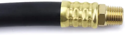 Miniatura 8 de Manguera para compresor de aire QWORK, manguera de aire de 3/8" x 15", presión máxima de trabajo de 300 PSI, conexiones de 1/4" macho NPT a 1/4