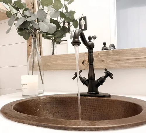 Miniatura 8 de Kingston Brass KS1435BEX Essex Grifo de baño de dos manijas con placa emergente y cubierta de latón, bronce aceitado