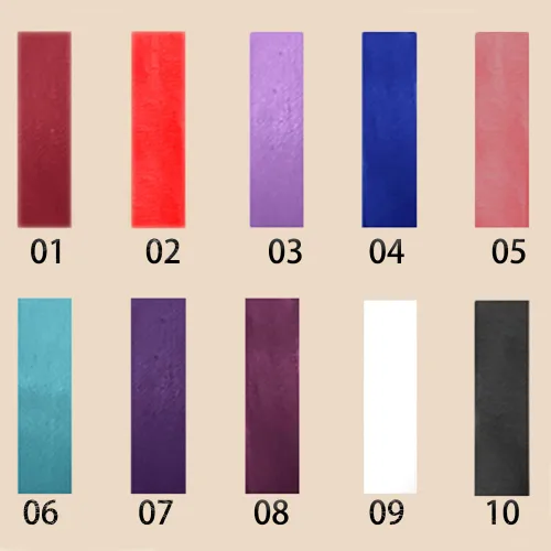 Esmalte de labios de copa antiadherente mate de 11 colores, brillo de labios no decolorante, lápiz labial de 0.34 onzas líquidas Púrpura