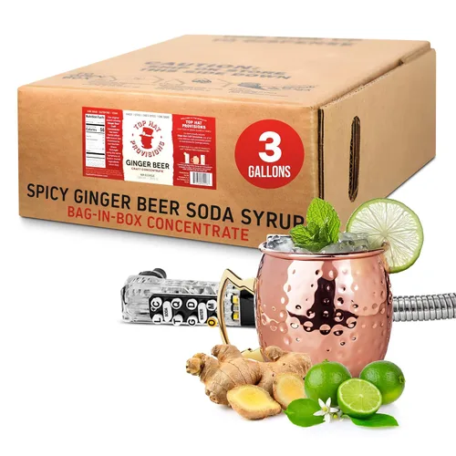 Miniatura 2 de Top Hat - Jarabe tónico clásico y 5 concentrados de agua tónica de quinina para bienestar, jarabe de cóctel y mezcla de cóctel de 3 galones