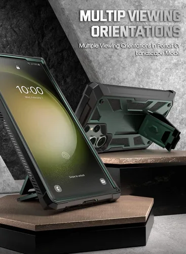 Miniatura 3 de Poetic Spartan - Funda para Samsung Galaxy S23 Ultra 5G de 6.8 pulgadas, protector de pantalla integrado funciona con identificación de huellas