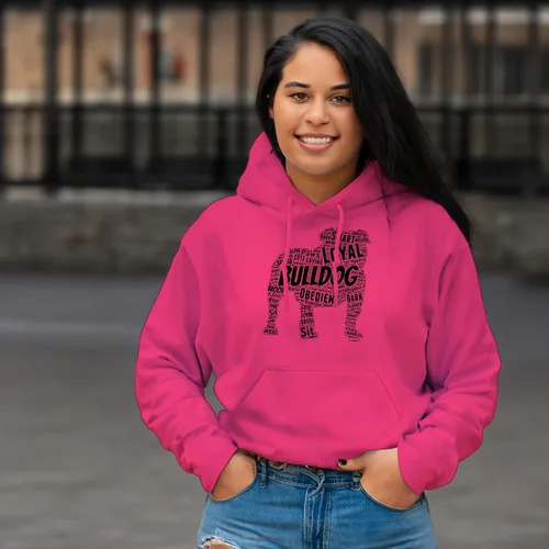 Miniatura 16 de ThisWear Sudadera con capucha con capucha de Bulldog Inglés Word Art Dog Puppy Owner Gift Hoodie