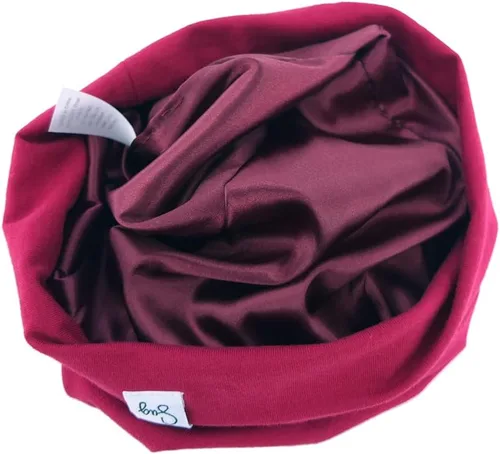 Miniatura 235 de Gorro de punto para recién nacido, para niños y niñas, con forro de satén sedoso, gorro para niños pequeños