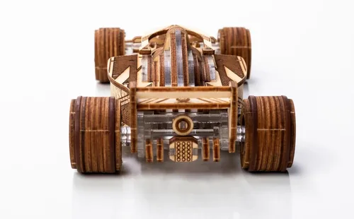 Miniatura 3 de Modelos Veter Mecánicos Madera y Plástico Rompecabezas 3D Racer V3 Fórmula Uno F1 Racing Car Self-Assembly Set