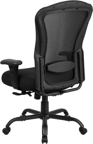 Miniatura 7 de Flash Furniture HERCULES Series 24/7 Uso Intensivo Big & Tall 400 lb. Silla de oficina ergonómica multifunción de malla negra con inclinación
