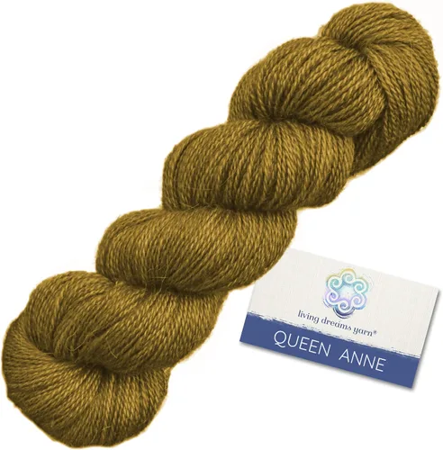 Miniatura 7 de Living Dreams Queen Anne LACE - Ovillo de lana 100% suave y lujosamente suave, color azul