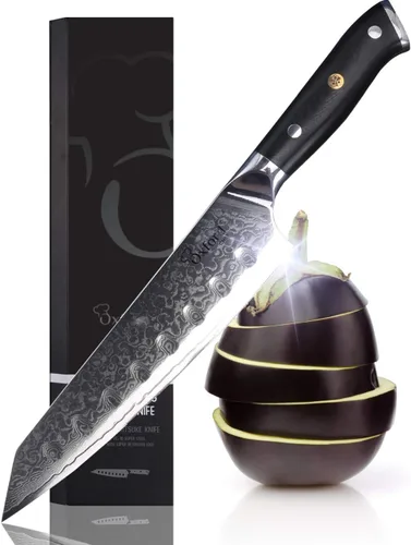 Miniatura 6 de Oxford CHEF Cuchillo de deshuesado (filetear) de 6.5 pulgadas, mejor Damasco, japonés, VG10 Super Steel de 67 capas de acero inoxidable de alto