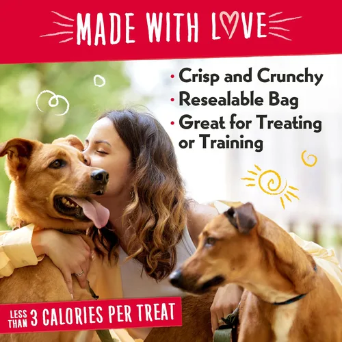 Miniatura 3 de Charlee Bear Crunch - Golosinas para perros sin granos, pollo, calabaza y manzana, bolsa resellable de 8 onzas, golosinas de entrenamiento bajas