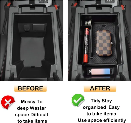 Miniatura 3 de Organizador de Consola Central Blazer Compatible con Accesorios Chevrolet/Chevy Blazer 2019 2020 2021 2022 2023 2024 2025, Bandeja de Inserción