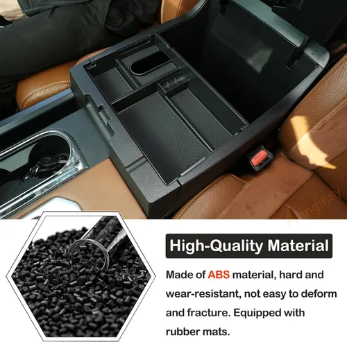 Miniatura 3 de Caja de almacenamiento para reposabrazos de automóvil, compatible con Toyota Tundra 2007-2021/Sequoia 2008-2020, bandeja organizadora de consola