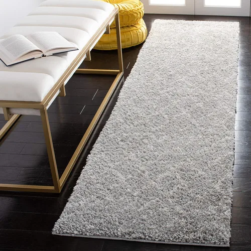 Miniatura 8 de SAFAVIEH Berber Shag Collection BER165C - Alfombra marroquí que no desprende pelusa, felpa de 1.25 pulgadas de grosor, para sala de estar