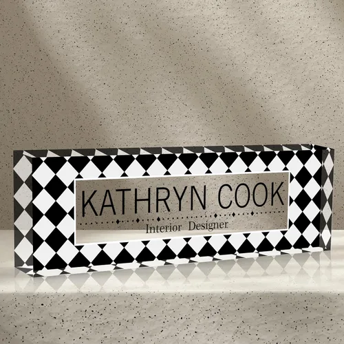 Miniatura 17 de Placa de nombre de escritorio personalizada, diamantes azules, regalo de decoración de oficina para profesores, jefes, empleados