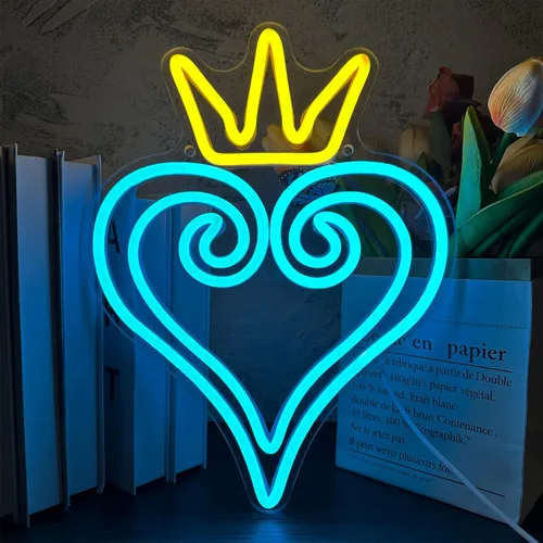 Miniatura 14 de manimo Ocean World Luces de Neón de Ojo de Buey, Letreros de Neón LED de Ojo de Buey Bajo el Mar para Decoración de Pared, Luz Nocturna USB
