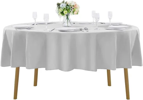 Miniatura 77 de Cupuamon - Mantel rectangular de 60 x 84 pulgadas, tela de poliéster lavable para decoración de bodas, fiestas, cenas y banquetes