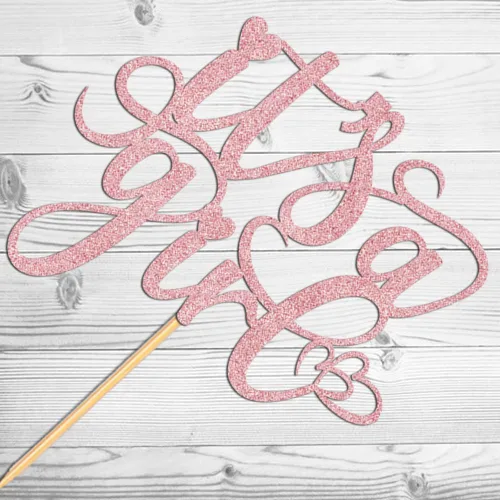 Miniatura 3 de Decoración para tartas con texto en inglés "It's a Girl" para baby shower, revelación de género, suministros para fiesta de primer cumpleaños