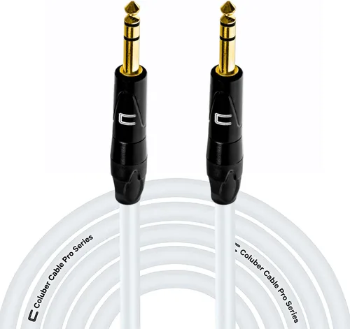Miniatura 35 de Cable TRS de 1/4 pulgadas, 1/4 pulgadas TRS a 1/4 pulgadas (6.35mm) estéreo balanceado, de conector macho a conector macho para altavoces