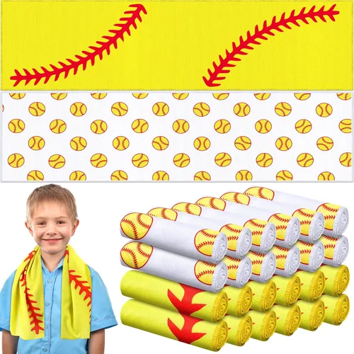 Miniatura 9 de FuWeave Paquete de 12 toallas de enfriamiento de béisbol para equipos deportivos, regalos de 40 x 12 pulgadas, toallas de enfriamiento deportivas
