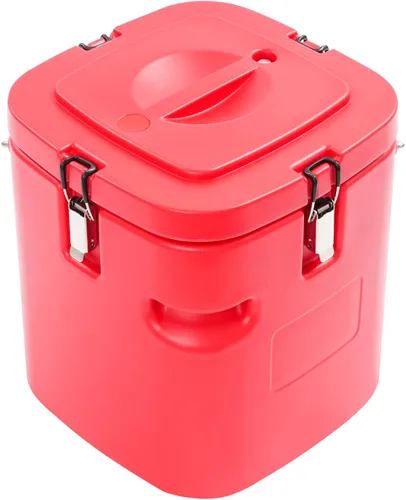 Miniatura 12 de Recipiente aislado para sopa, calentador de alimentos, transportador de frío caliente, cubo de alimentos aislado comercial portátil de 5.28 galones