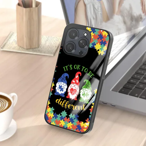 Miniatura 6 de Fundas para teléfono de conciencia autista, los mejores regalos con autismo, lindo rompecabezas de arco iris para iPhone 7 8 11 12 13 14 15 16 17