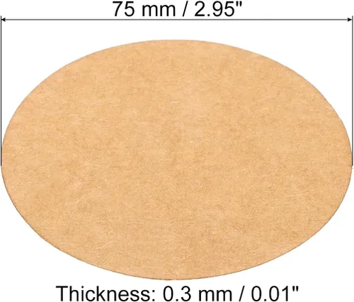 Miniatura 49 de PATIKIL Papel de cartón redondo de 5.9 pulgadas, 25 unidades de círculos de disco en blanco para decoración de fiestas, manualidades, manualidades