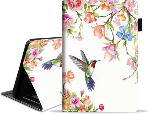 Funda para tablet Amazon Kindle Fire HD 10 de 10.1" (9ª/7ª generación, versión 2019/2017) – Funda de piel sintética con función de encendido y