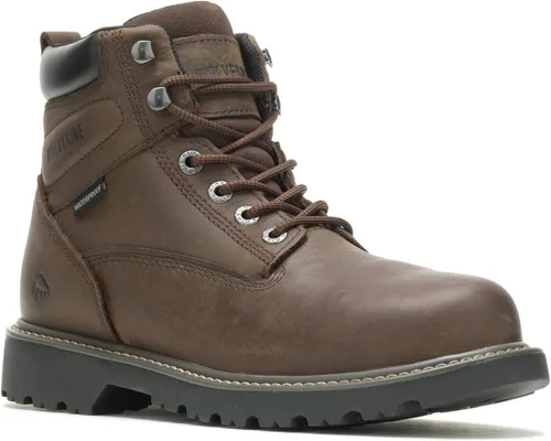 Miniatura 2 de Wolverine Floorhand Botas de trabajo impermeables con punta de acero de 6 pulgadas Marrón oscuro