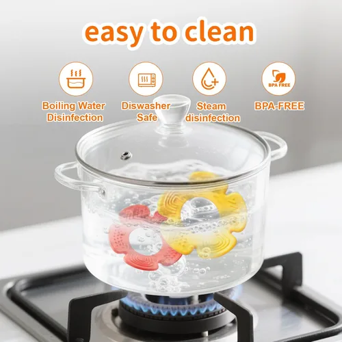 Miniatura 5 de weirtoya 2 piezas de sonajeros para bebés de 3 a 6 meses, juguetes para bebés de 0 a 6 meses, juguetes sensoriales con cuentas, agitador de agarre