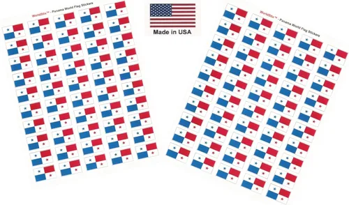 Miniatura 102 de 100 calcomanías de la bandera de Alaska; 1.5" x 1" hechas en Estados Unidos, calcomanías autoadhesivas de la bandera del estado para álbumes