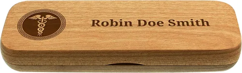 Miniatura 6 de Regalos personalizados para enfermeras, set personalizado de pluma de enfermera, regalo de madera de bambú grabado, 2 cajas de pluma
