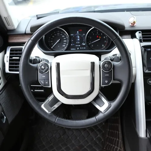 Miniatura 2 de Para Land Rover Discovery 5 LR5 L462 2017-19 para Range Rover Sport 2014-19 coche ABS fibra de carbono volante lentejuelas cubierta para Range Rover