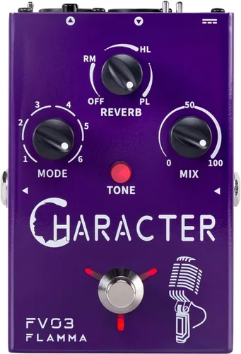 Miniatura 13 de FLAMMA FV04 Pedal de Armonía Vocal Procesador de Efectos Vocales Stompbox Armonizador de Micrófono de Voz con Reverb 12 Tonos con 11 Modos de FV04