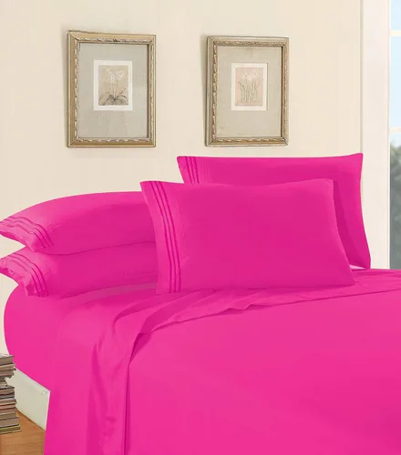 Miniatura 2 de Elegant Comfort - Juego de ropa de cama suave y lujoso, 1500 hilos, 4 piezas, calidad prémium, resistente a arrugas, sábana bajera elástica