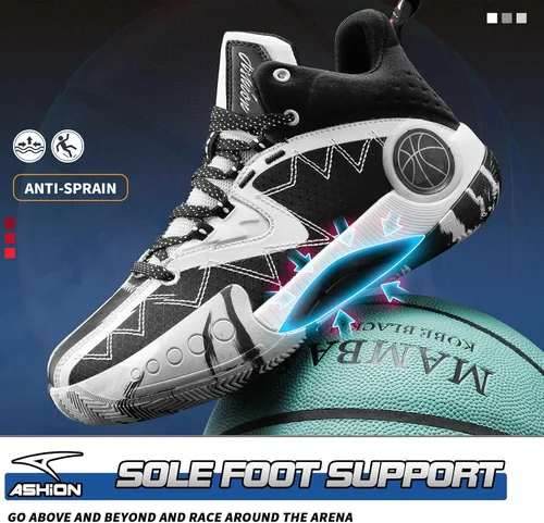 Miniatura 4 de ASHION Zapatos de baloncesto antideslizantes para niños