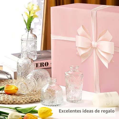 Miniatura 9 de Jarrones de Vidrio para Capullos en Juego a Granel de 30 Piezas, Pequeños Jarrones de Vidrio para Flores como Centros de Mesa de Boda para Mesas