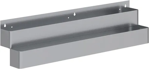 Miniatura 16 de AmGood 36 in. Rack de carril de velocidad de acero inoxidable de doble nivel para barras comerciales, NSF