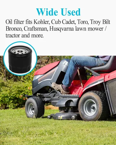 Miniatura 4 de HOODELL Paquete de 4 filtros de aceite 12 050 01-S - Filtro de aceite profesional de fábrica para Kohler Engine Troy Bilt Bronco 12 050 01 1205001-S