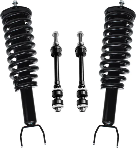 Miniatura 43 de Detroit Axle - Puntales delanteros con resorte helicoidal + enlaces de extremo de barras estabilizadoras de repuesto para Ford Flex Lincoln MKT